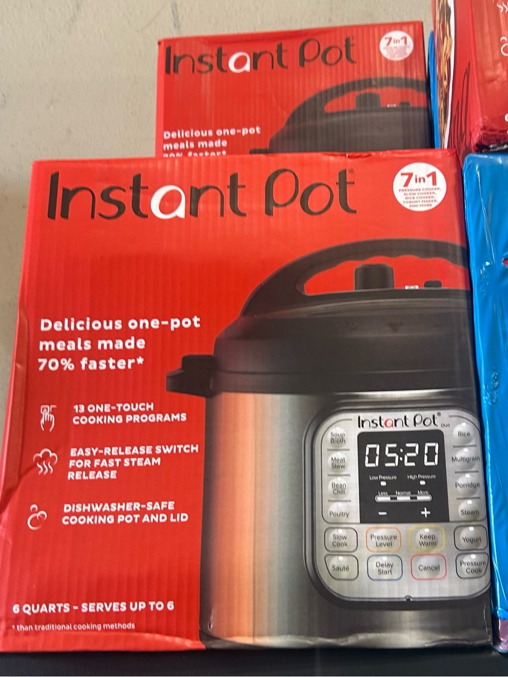 Instant Pot 6-Quart Multi-Use Pressure Cooker - Black and Stainless